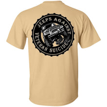 Unity Flag front & Jeeps Against Veteran Suicide back G200 Gildan Ultra Cotton T-Shirt