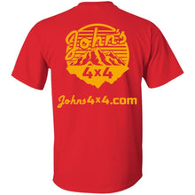 John's 4x4 BADASSERY Mountains 2-sided print G500 Gildan 5.3 oz. T-Shirt