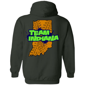 B&B Motorsports 2-sided print (Team Indiana back) G185 Gildan Pullover Hoodie 8 oz.