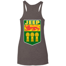 JSK_Star 2-sided print NL6733 Next Level Ladies' Triblend Racerback Tank