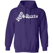 Jeep Alberta white logo G185 Gildan Pullover Hoodie 8 oz.