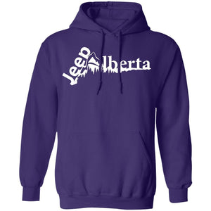 Jeep Alberta white logo G185 Gildan Pullover Hoodie 8 oz.