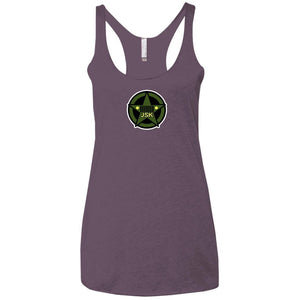 JSK_ Dark Star 2-sided print NL6733 Next Level Ladies' Triblend Racerback Tank