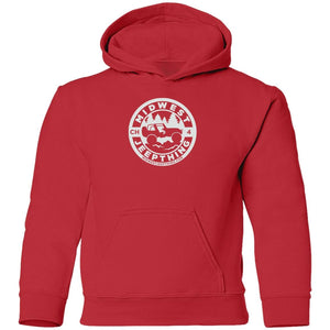 MWJT CH white logo G185B Youth Pullover Hoodie