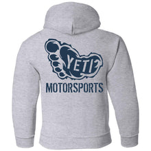 Yeti Motorsports blue logo 2-sided print G185B Gildan Youth Pullover Hoodie