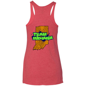 Hundt's Motorsports 2-sided print NL6733 Next Level Ladies' Triblend Racerback Tank