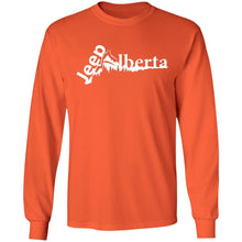 Jeep Alberta white logo G240 Gildan LS Ultra Cotton T-Shirt