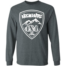 Heights 4x4 crest white logo G240 Gildan LS Ultra Cotton T-Shirt