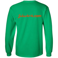 John's 4x4 tread print logo 2-sided print G240 LS Ultra Cotton T-Shirt