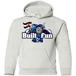 Built4Fun blue G185B Gildan Youth Pullover Hoodie