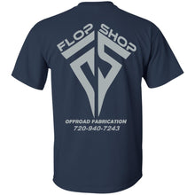 Flop Shop gray logo 2-sided print G200 Gildan Ultra Cotton T-Shirt