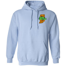 BB&M Team Indiana front 2-sided print G185 Gildan Pullover Hoodie 8 oz.