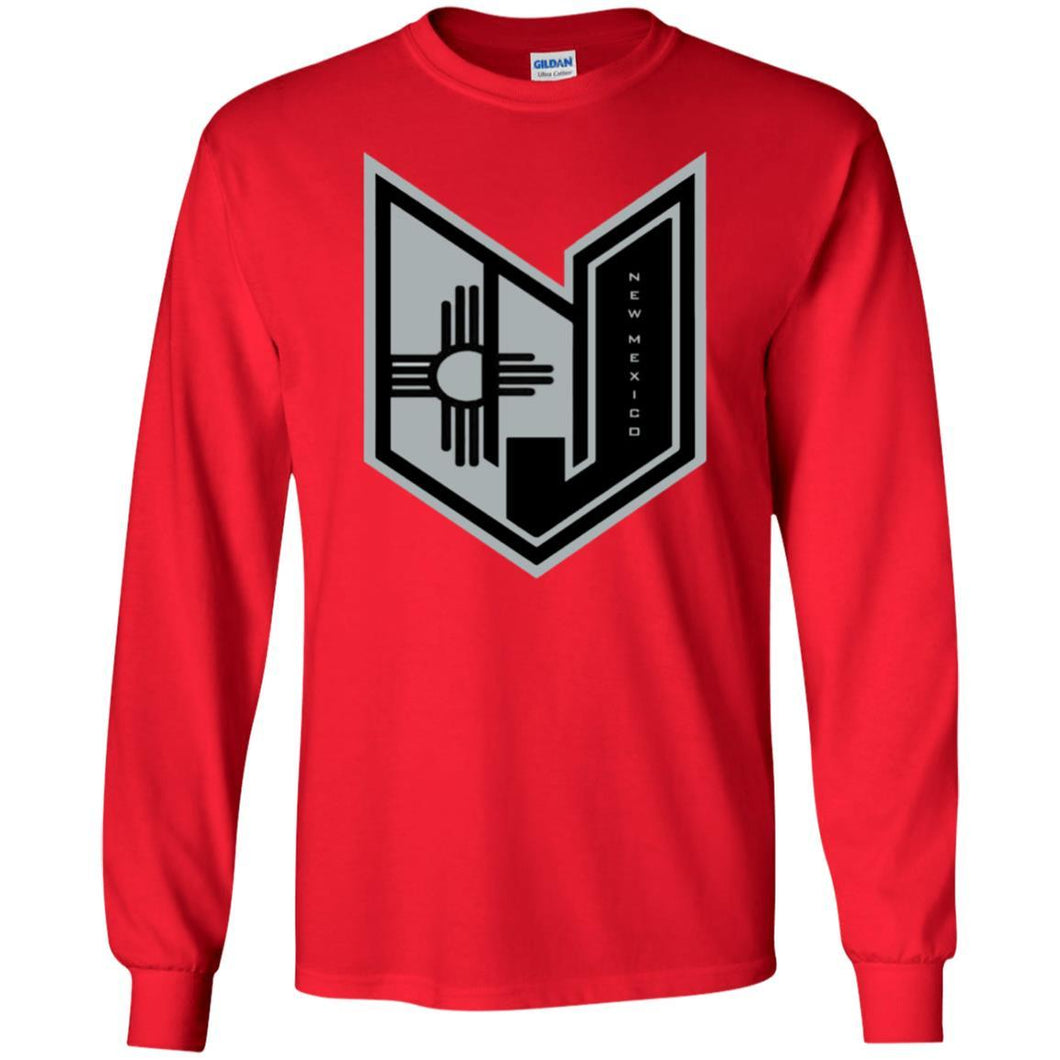Wicked Jeeps NM Blk & Grey G240 Gildan LS Ultra Cotton T-Shirt