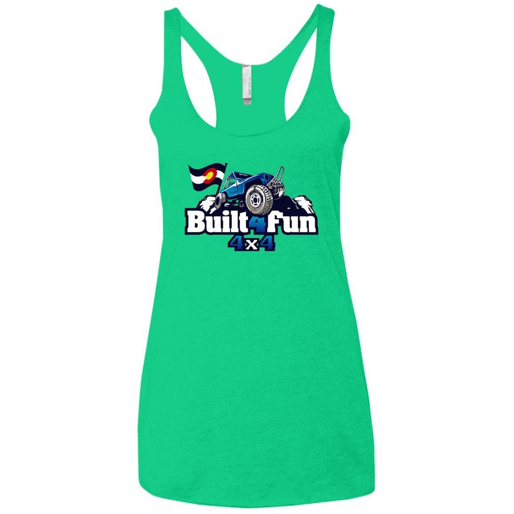 Built4Fun blue NL6733 Next Level Ladies' Triblend Racerback Tank