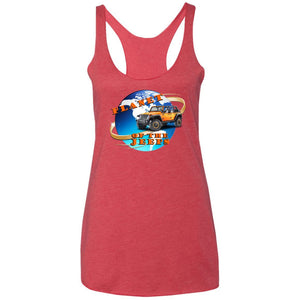 Planet of the Jeeps NL6733 Next Level Ladies' Triblend Racerback Tank