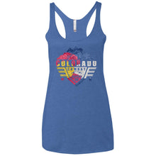 Colorado Combat Jeepers CO Flag NL6733 Next Level Ladies' Triblend Racerback Tank
