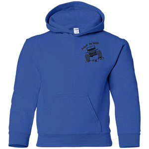 Juiced Up Jeeps G185B Gildan Youth Pullover Hoodie
